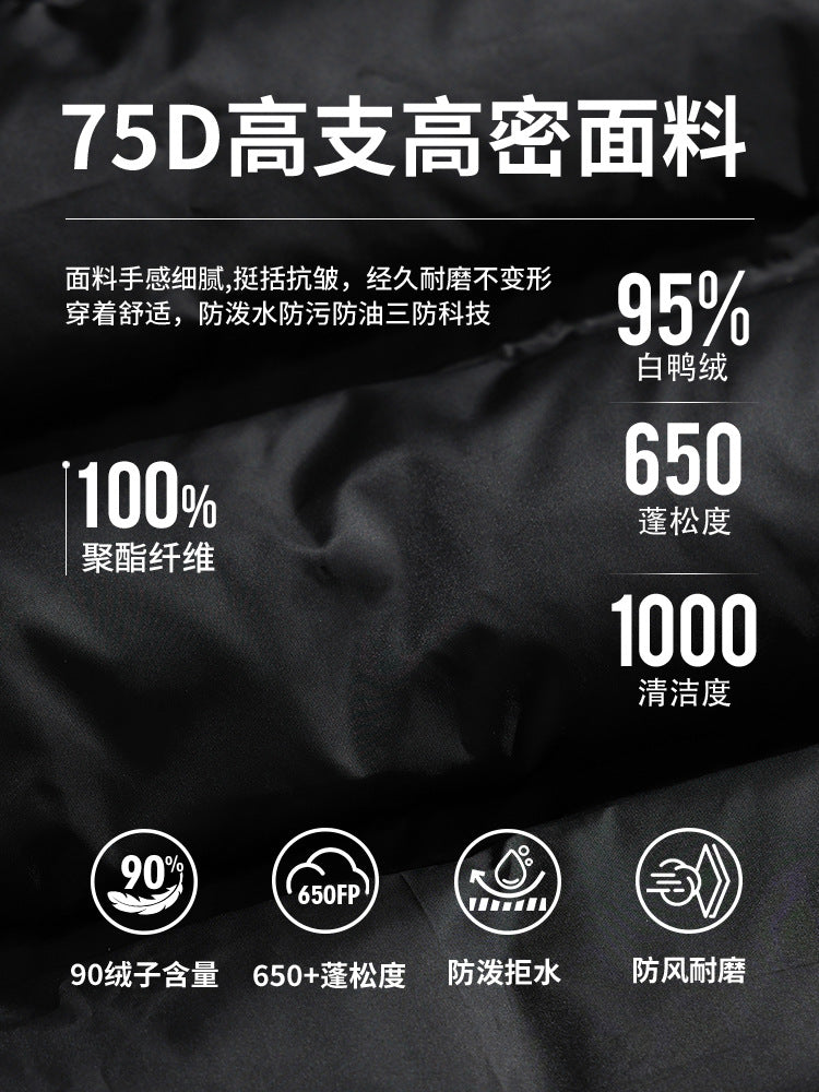 OOTD户外羽绒服男厚款2025新款冬季多功能运动羽绒防寒90绒外套男